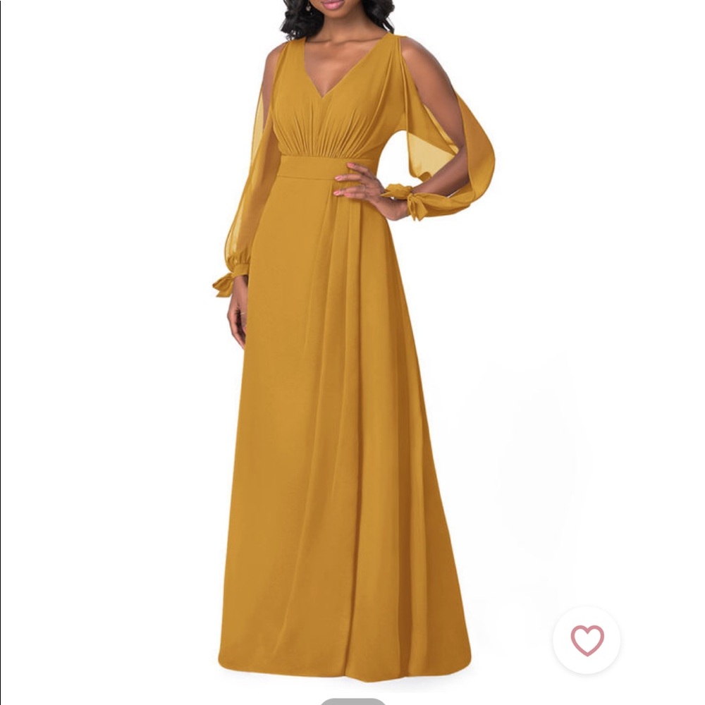 Azazie Matilda size A0 Butterscotch bridesmaid Prom Dress
